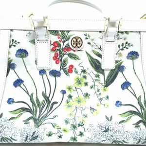 Tory Burch Robinson Printed Canvas Triangle Tote